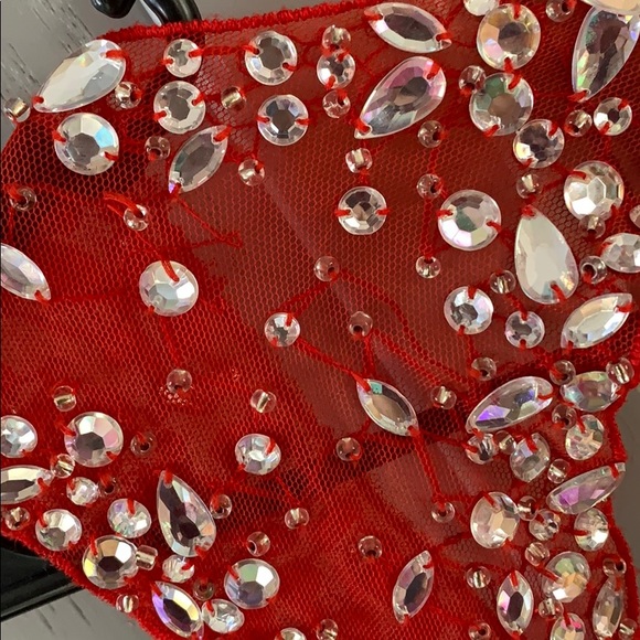 Red semi formal dress size 11 - Picture 4 of 5